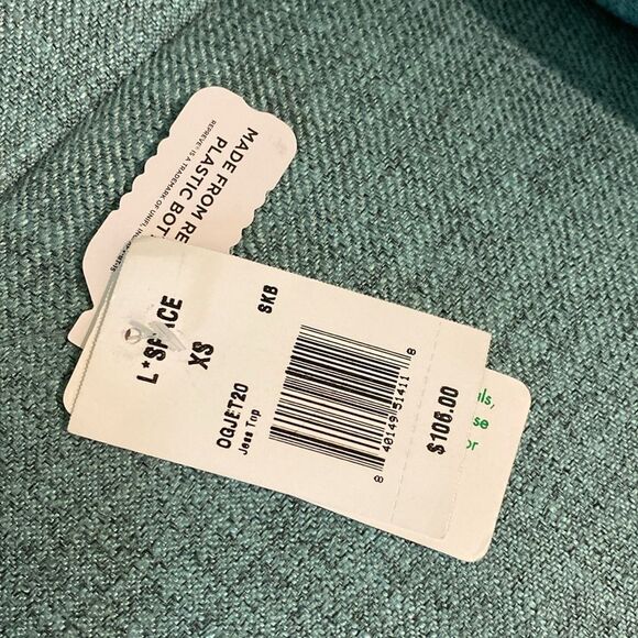 NWT L*Space Jess Ribbed Bikini Top Light Blue Sz.XS - Picture 8 of 10